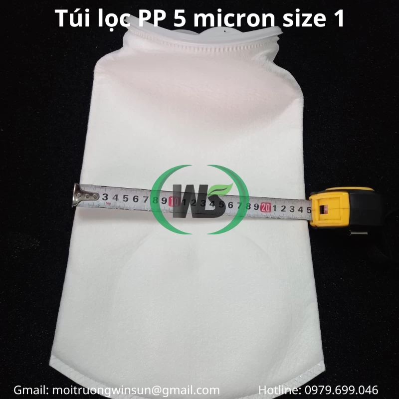 Môi Trường WINSUN - Đơn vị cung ứng túi lọc PP 5 micron size 1 uy tín chất lượng