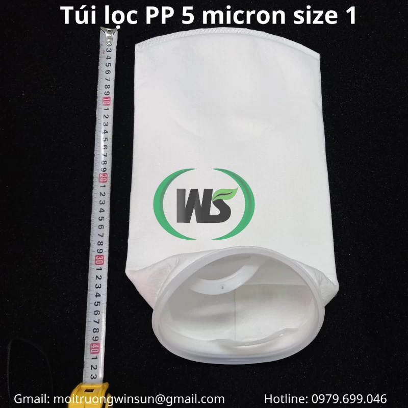 Ưu điểm túi lọc PP 5 micron size 1