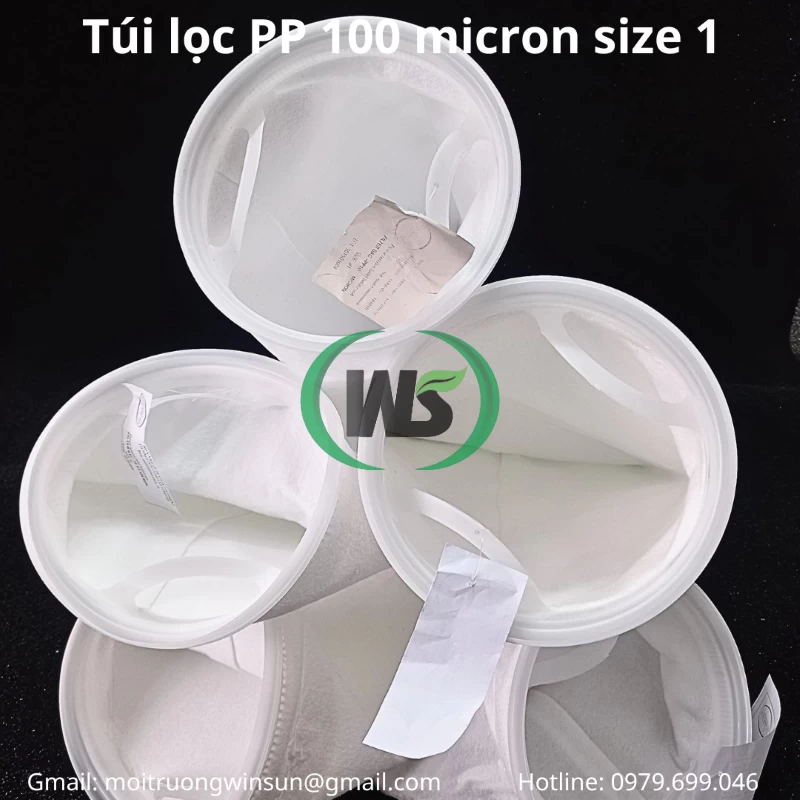 Môi Trường WINSUN - Đơn vị cung ứng túi lọc PP 100 micron size 1 uy tín chất lượng