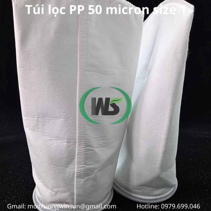 Ứng dụng túi lọc PP 50 micron size 1