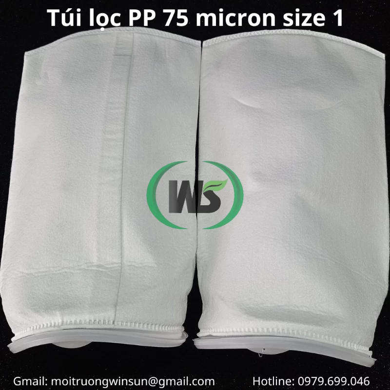 Ứng dụng túi lọc PP 75 micron size 1
