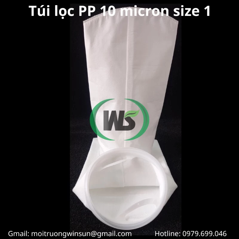 Ứng dụng túi lọc PP 10 micron size 1