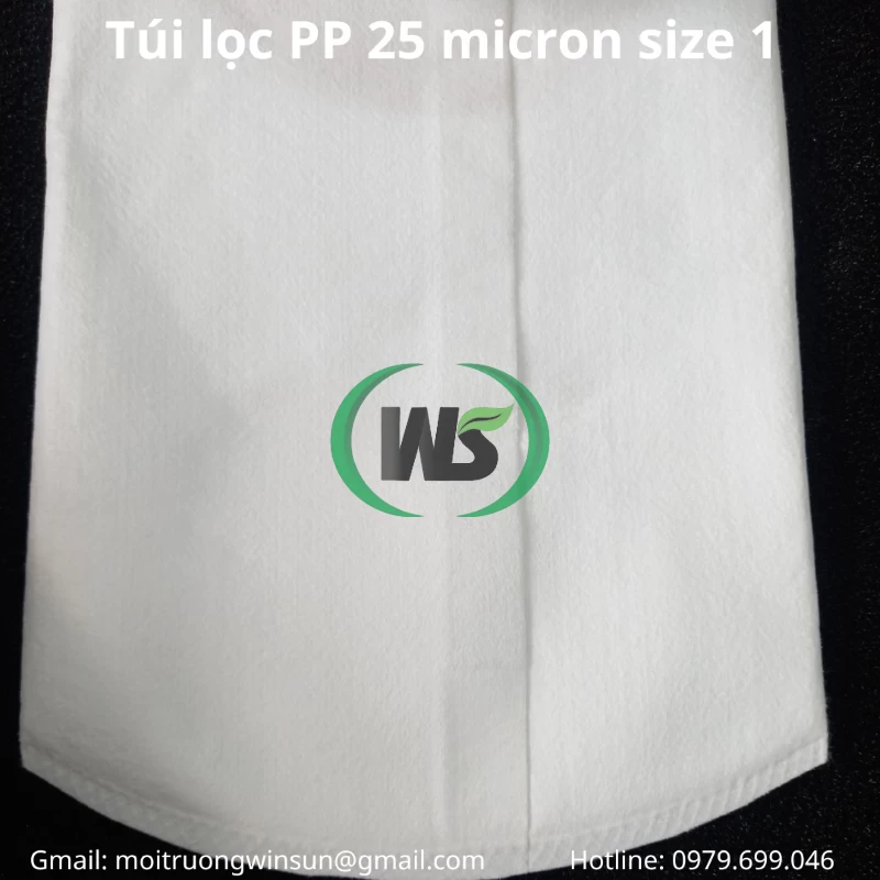 Ứng dụng túi lọc PP 25 micron size 1